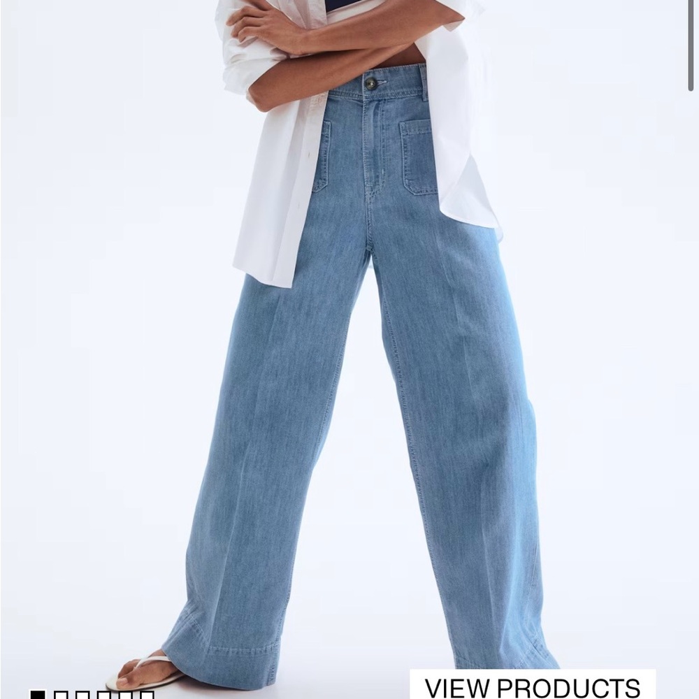 H&M Light Blue Flare Jeans